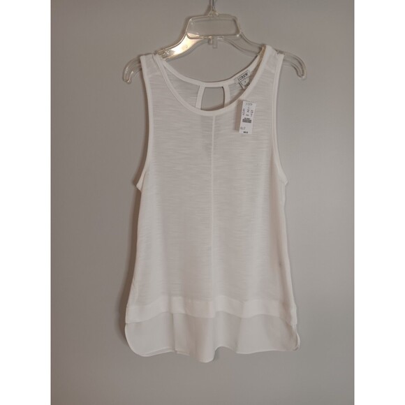 J Crew Factory Womens Sleeveless Drapey Scoop Neck Tank Top Blouse Small New - Picture 1 of 5